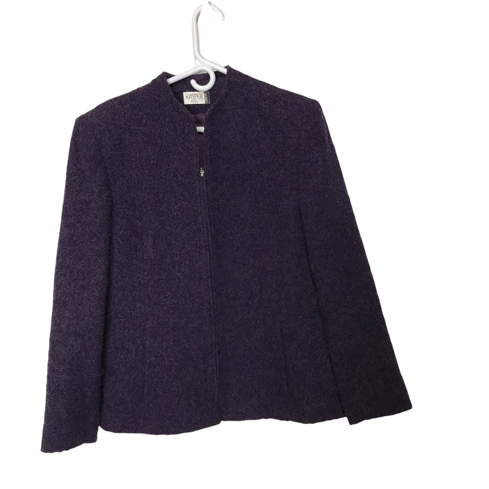 Kasper Women’s Wool Blend Zip Up Jacket